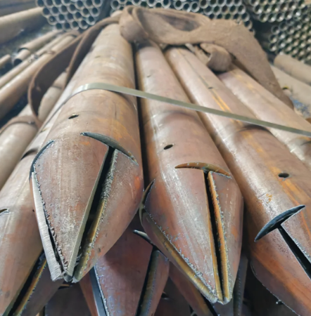 阜新出尖打孔加工无缝注浆钢花管注浆管厂家